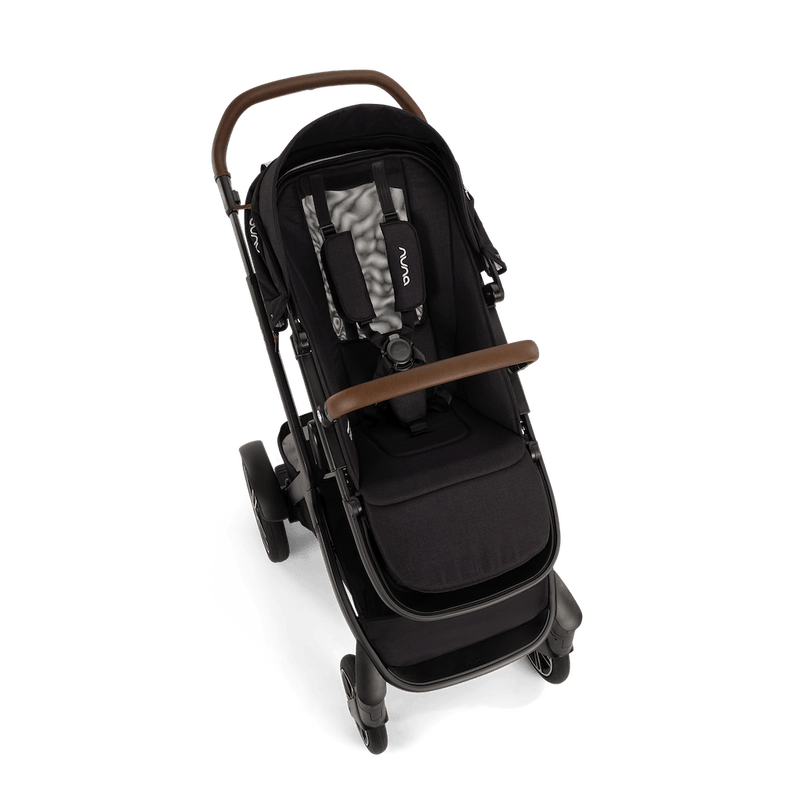 Nuna DEMI Next Stroller, Rider Board, and Bassinet + Stand Bundle