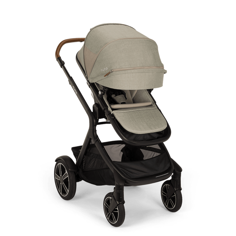 Nuna DEMI Next Twin Stroller and Rider Board with Bassinet + Stand