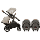 2022 Nuna Demi Grow and PIPA Lite LX Twin Travel System