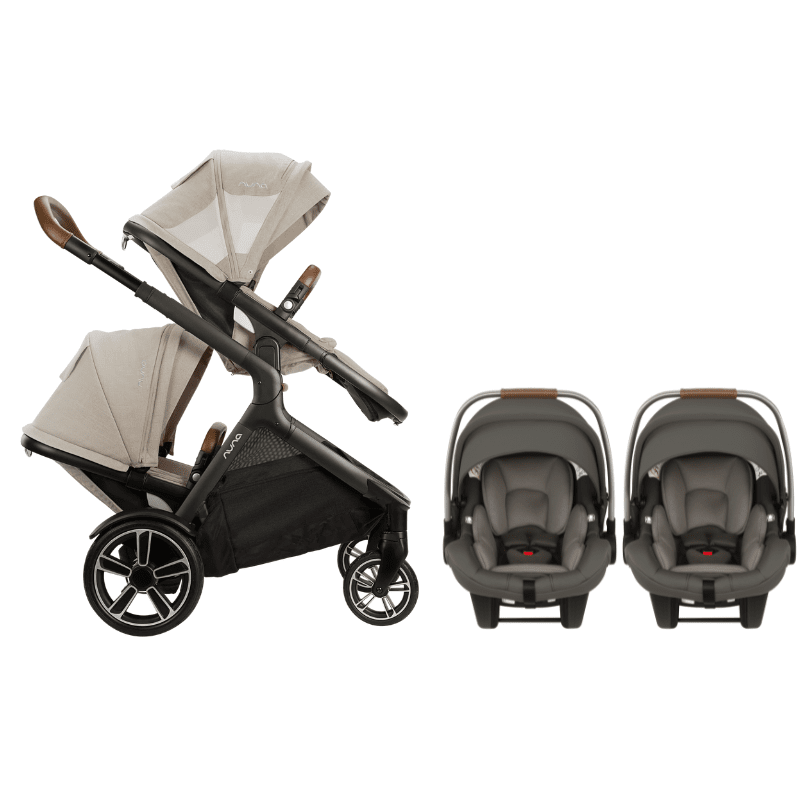 2022 Nuna Demi Grow and PIPA Lite LX Twin Travel System