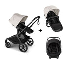 Bugaboo Kangaroo Complete Double Stroller and Turtle Air Shield by Nuna Travel System