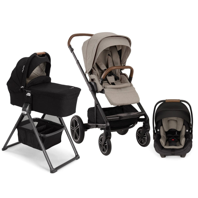 Nuna MIXX Next Bundle - Stroller, Bassinet + Stand, and PIPA aire Infant Car Seat